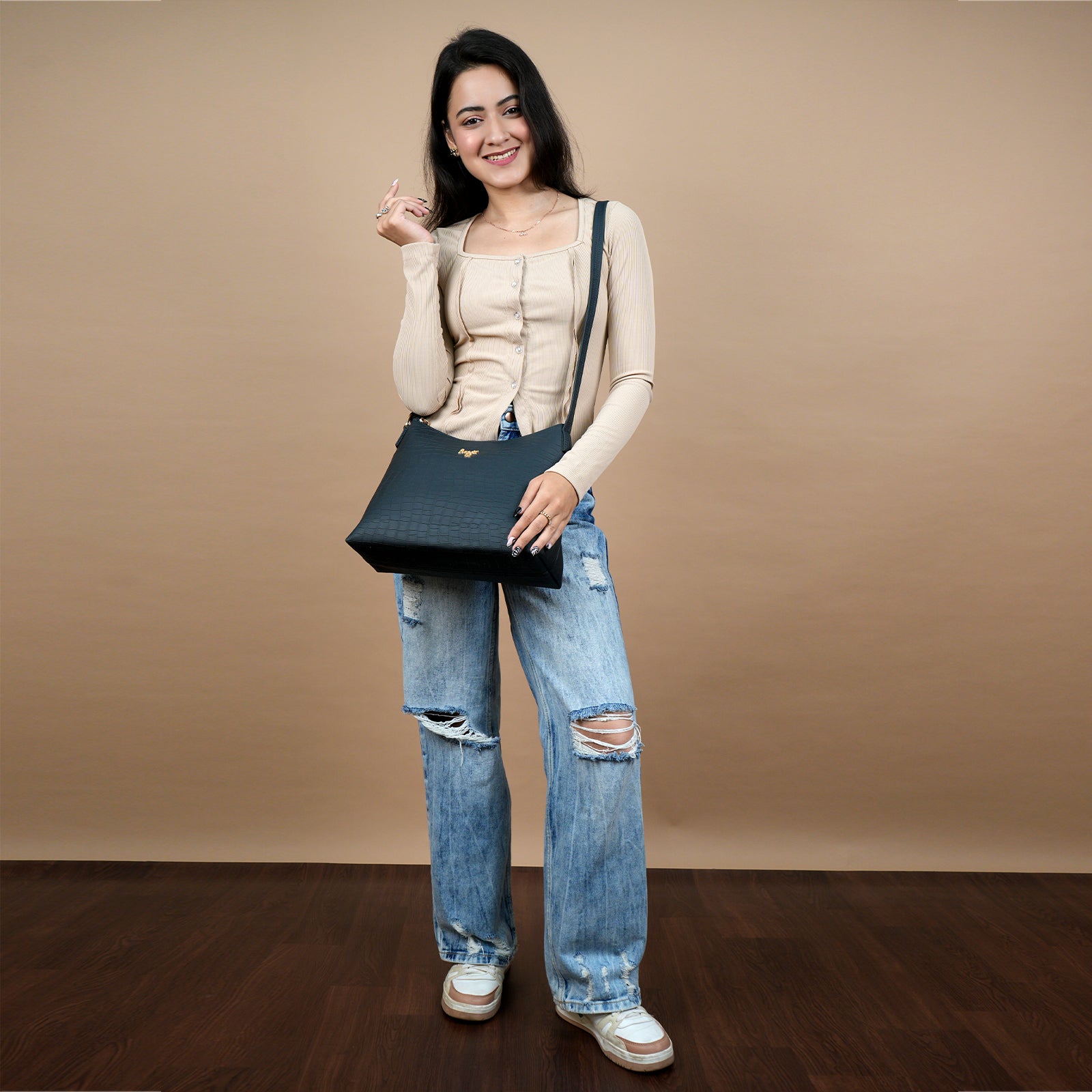 York Blue Medium Hobo Sling Bag