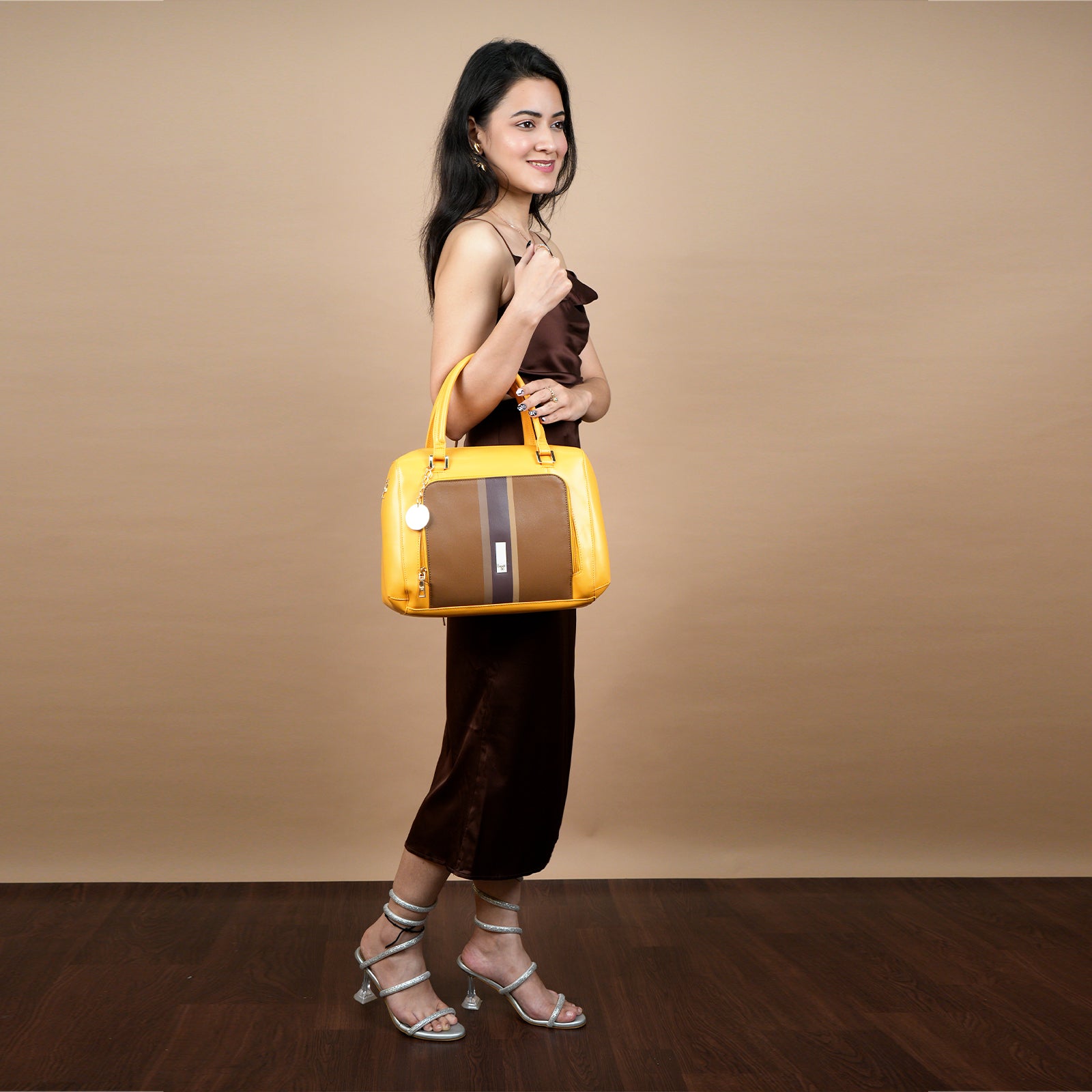 Hyderbad Yellow Medium Duffel Bags