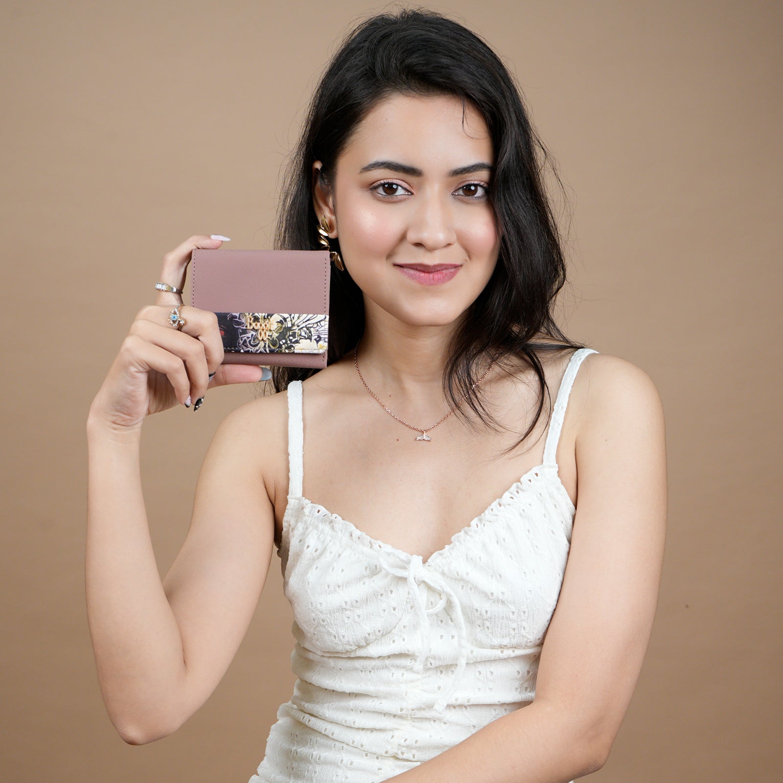 Dior Pink Small Three Fold Wallets