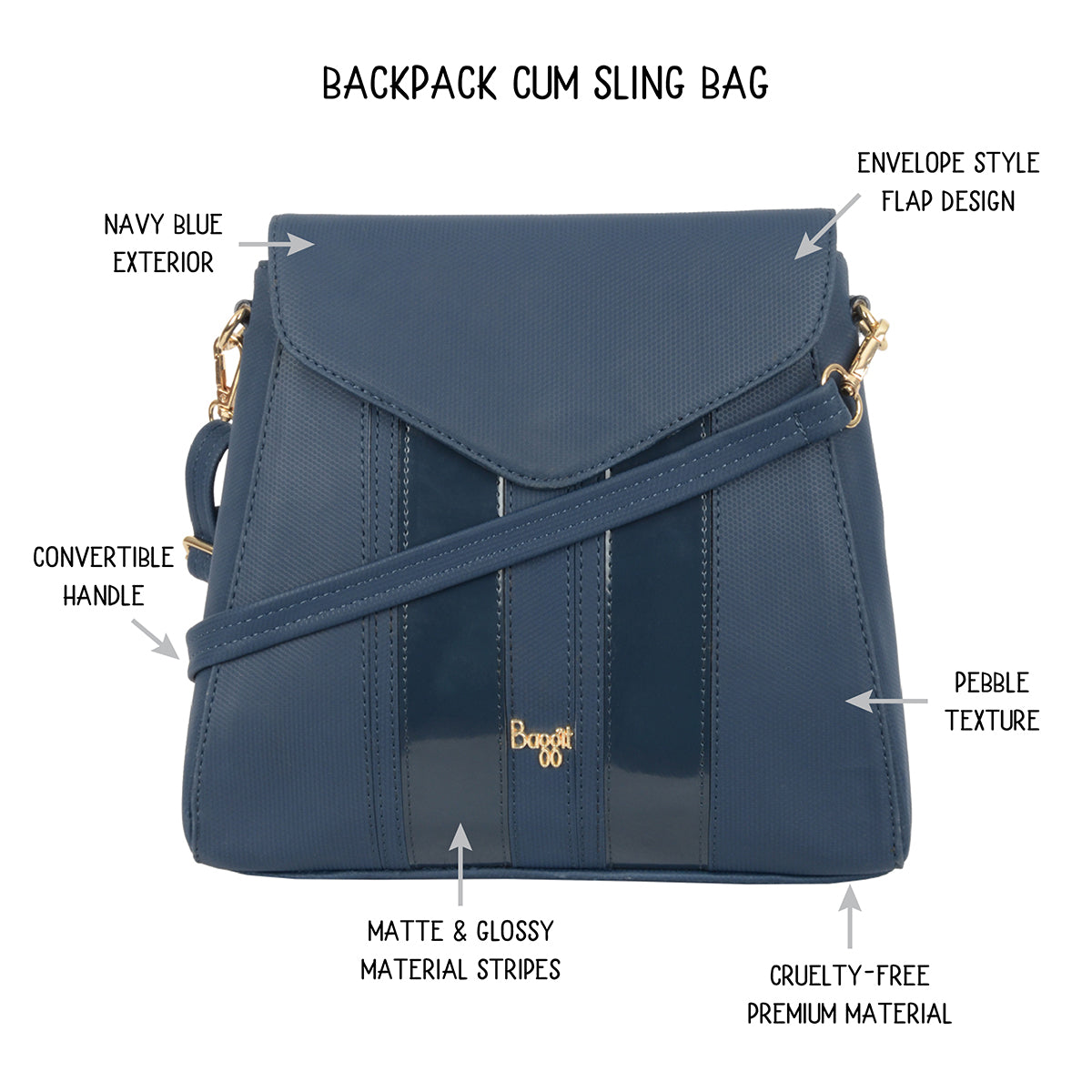 Rigel Com Blue Small Backpack Bag