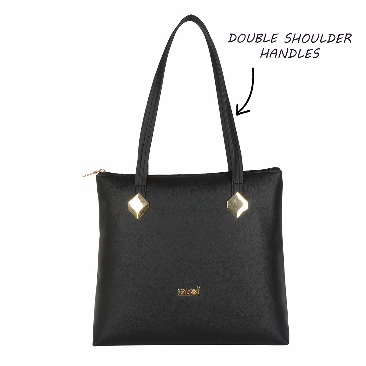 Jozu Black Medium Tote Bag