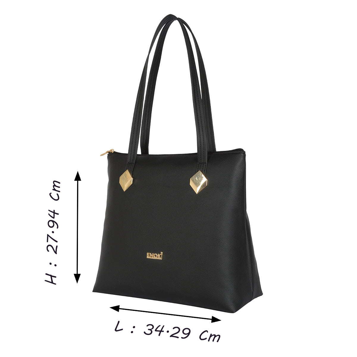 Jozu Black Medium Tote Bag