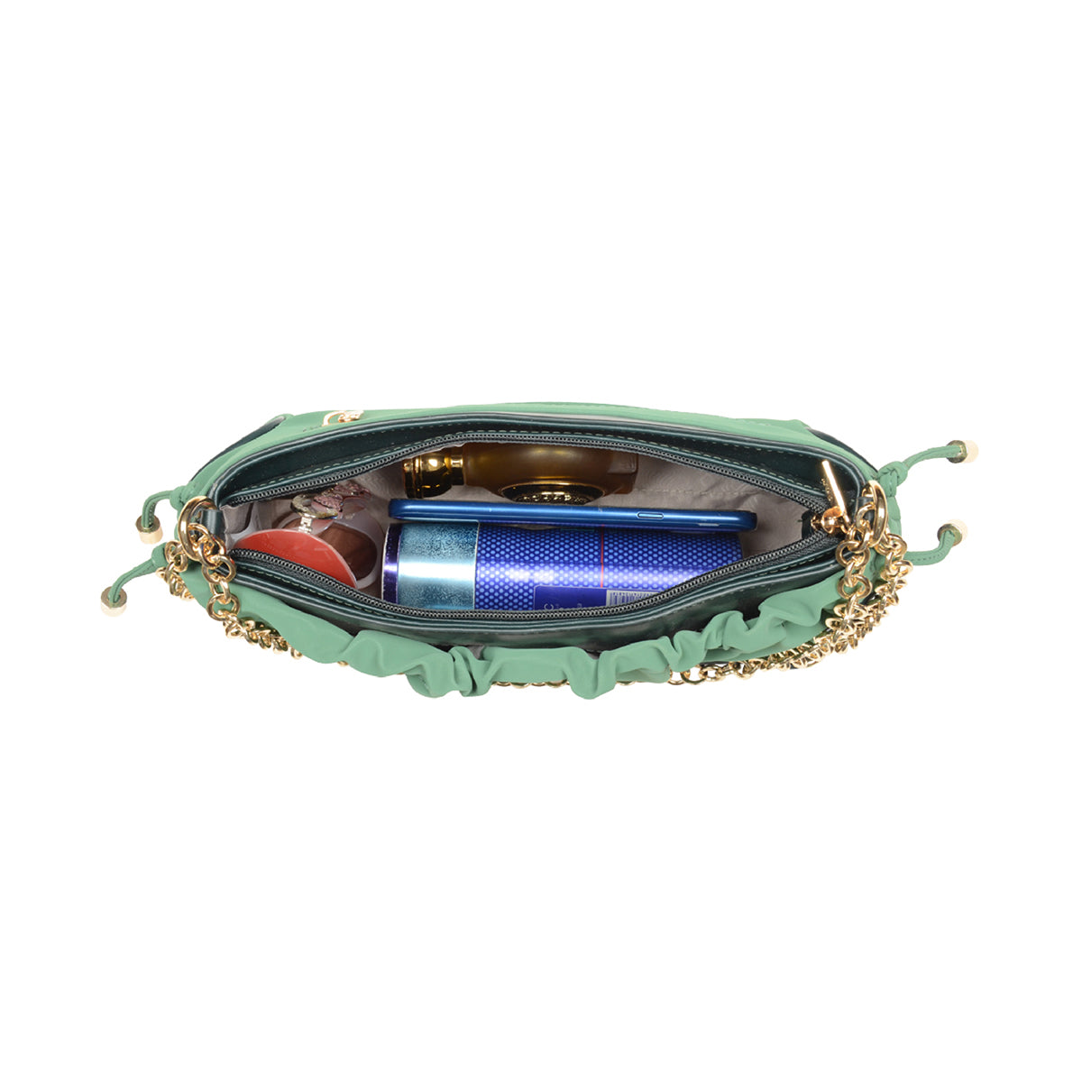 Ronal Green Small Baguette Bag