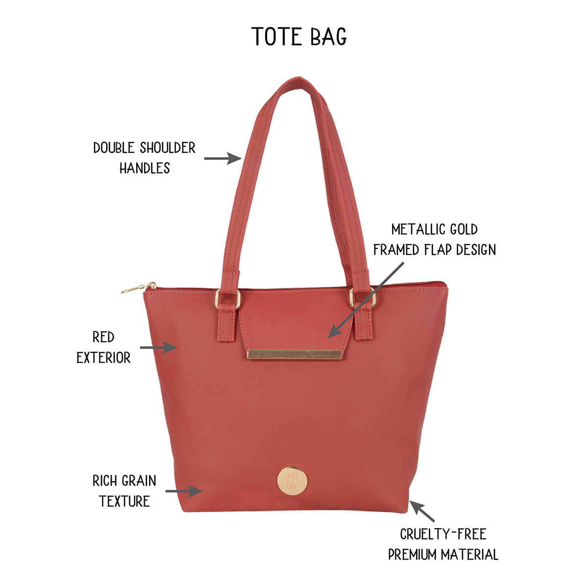 Bmob Red Medium Tote