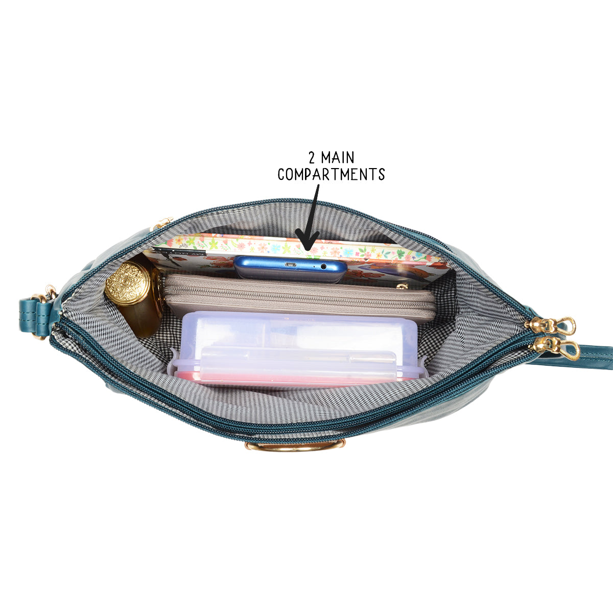 Levi Green Medium Saddle Bags-1