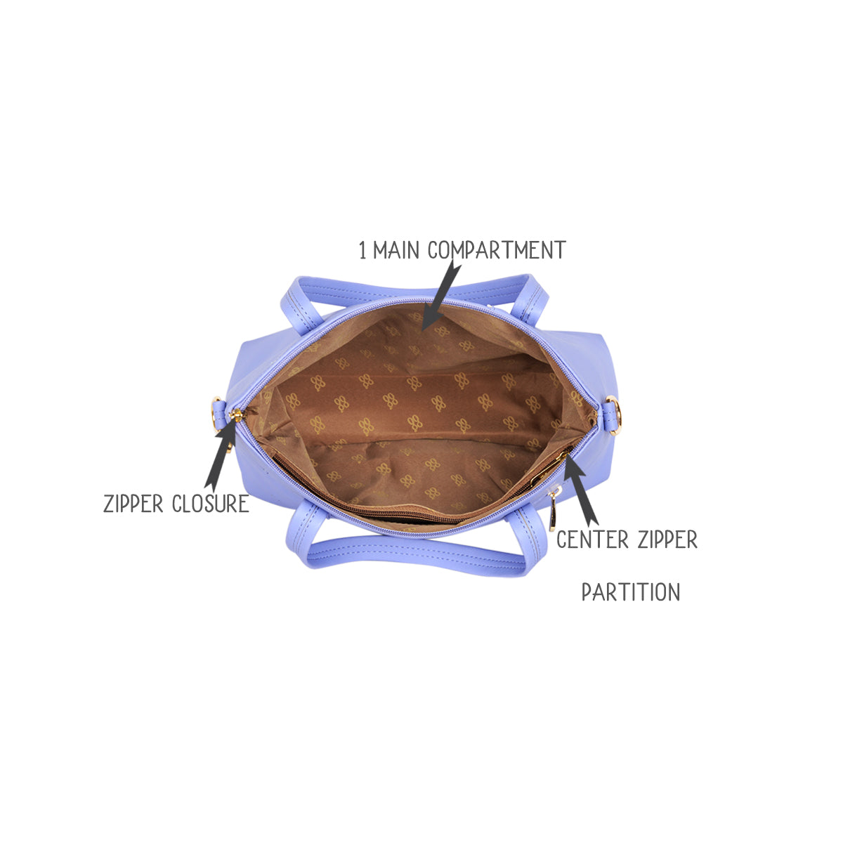 Movo Purple Medium Tote Bag