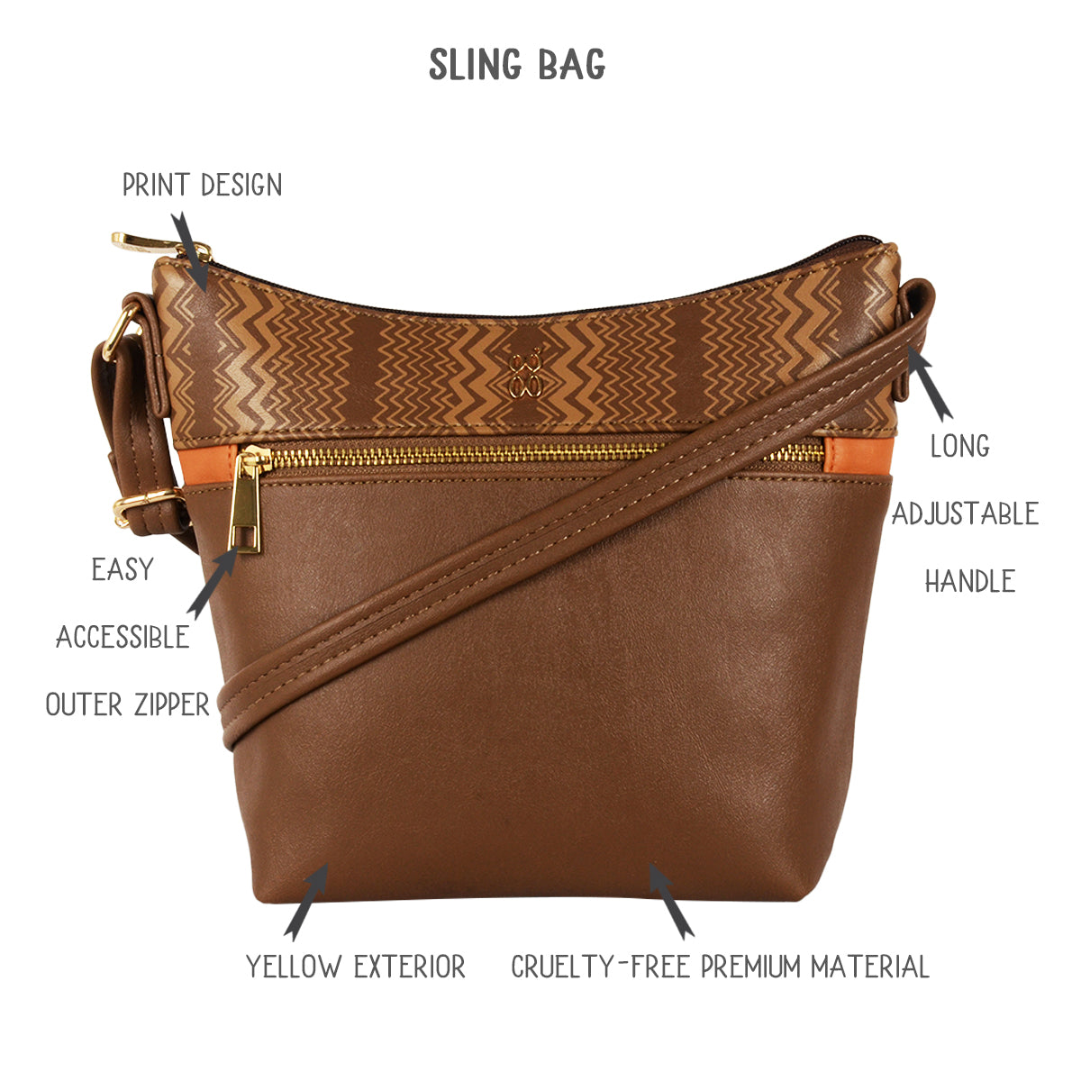 Rainy 3T5 Yellow Small Hobo Bags