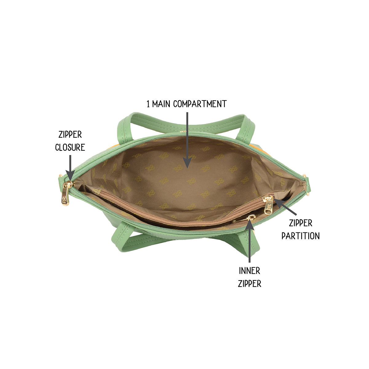 Tayo Green Medium Tote