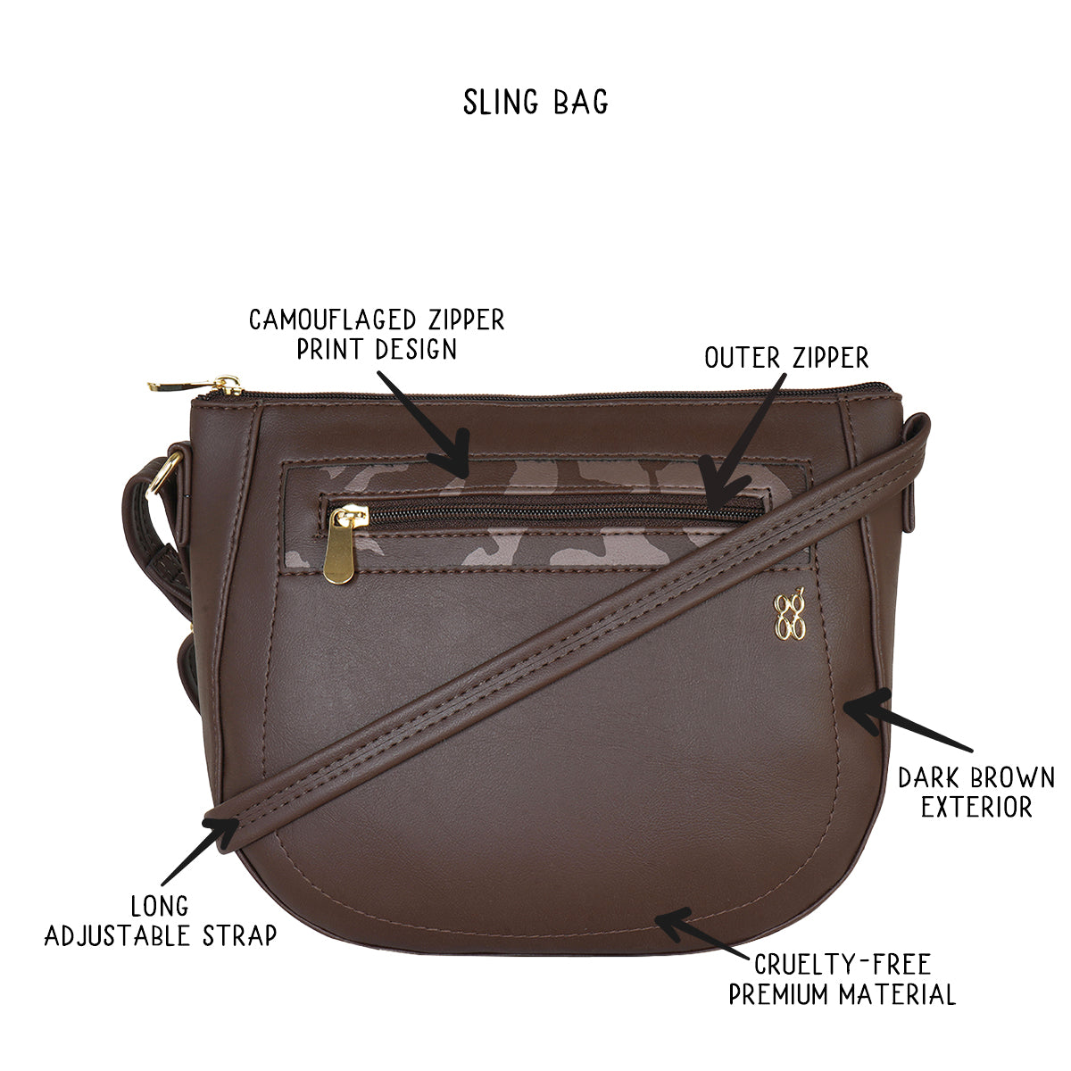 Kavy 3T5 Brown Small Saddle Bags