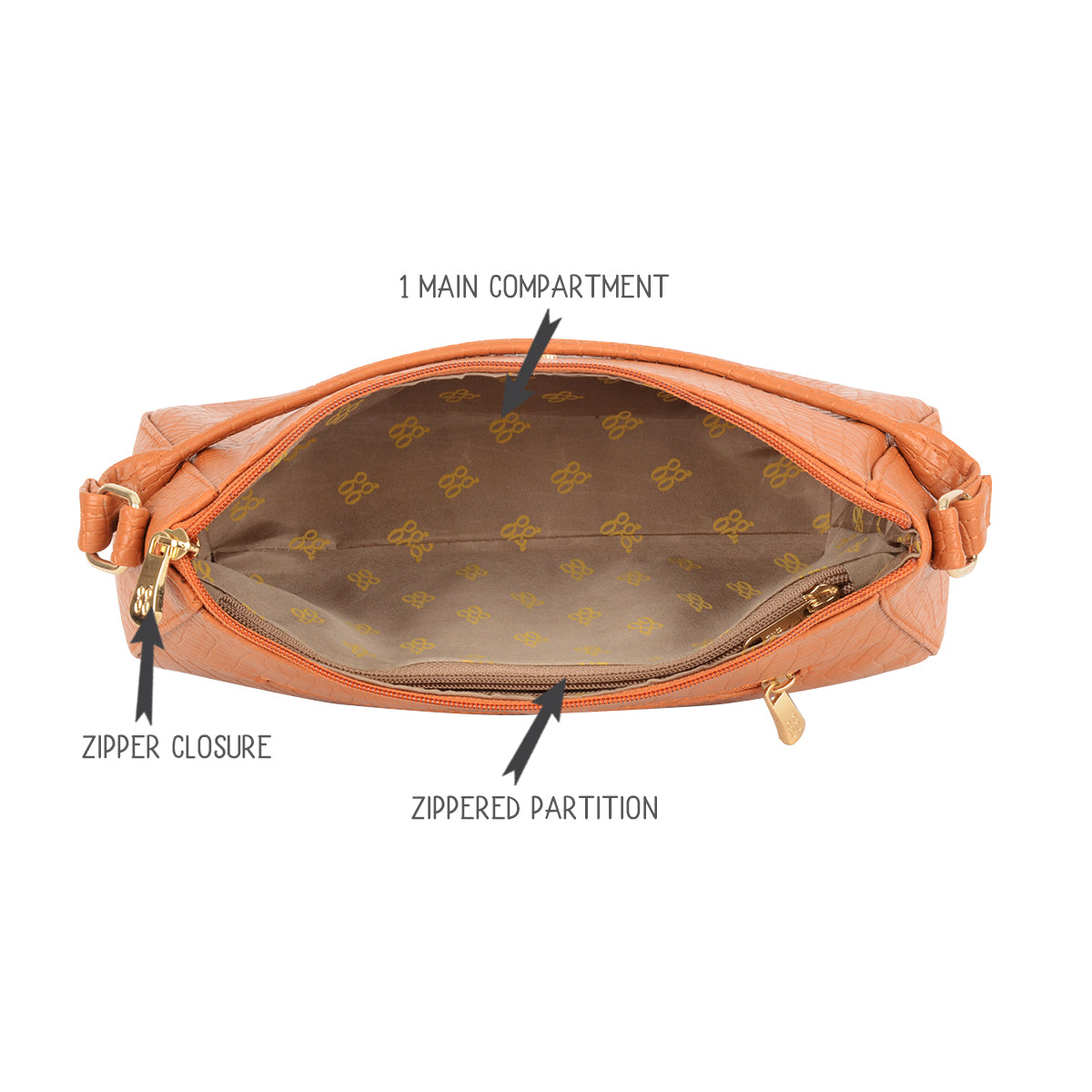 Temp 3T5 Tan Small Saddle Bags