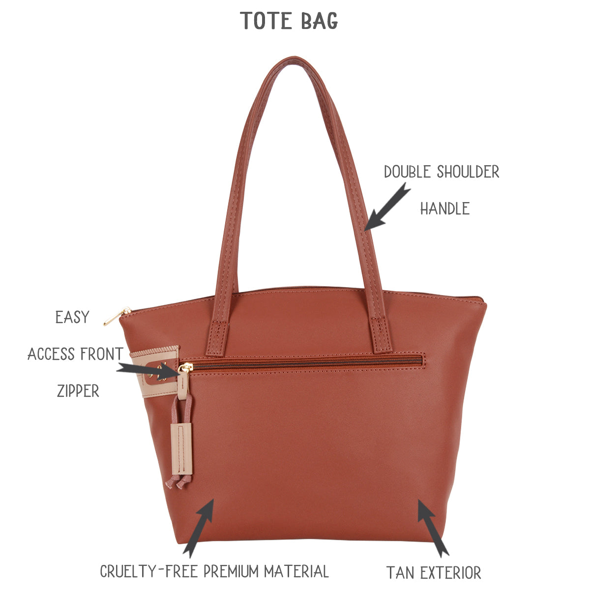 Alert 3T5 Tan Large Tote Bags