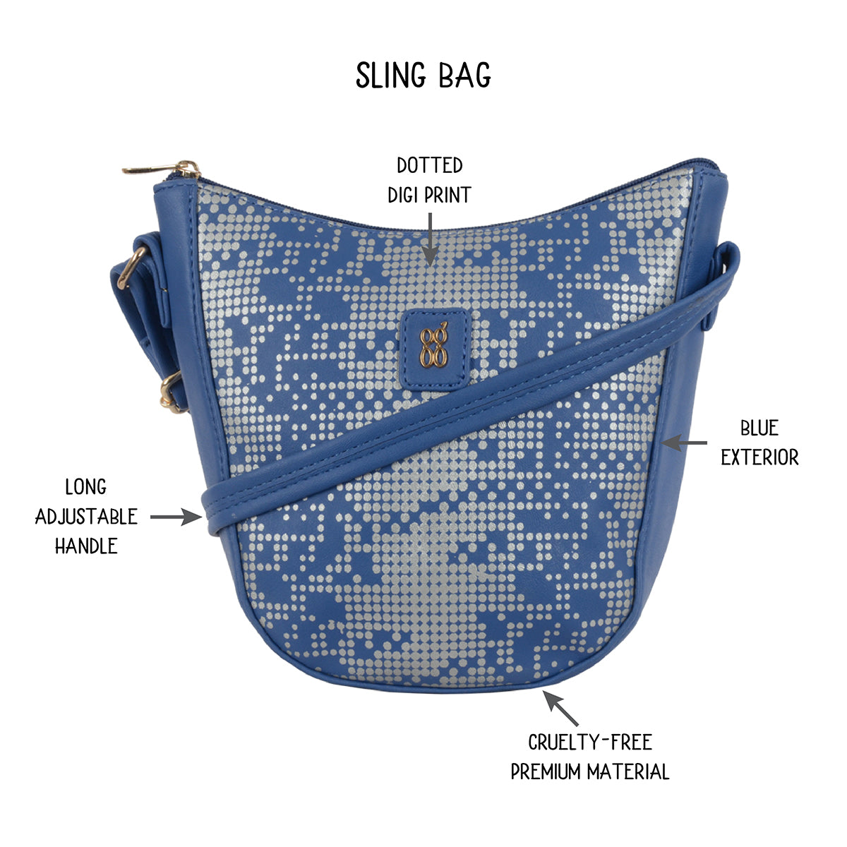 Tazeli 3T5 Blue Small Saddle Bags
