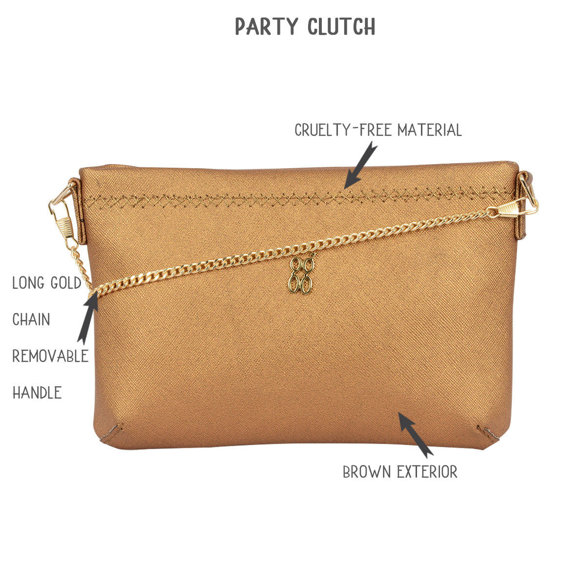 Browney 3T5 Brown XXS Clutch Bags