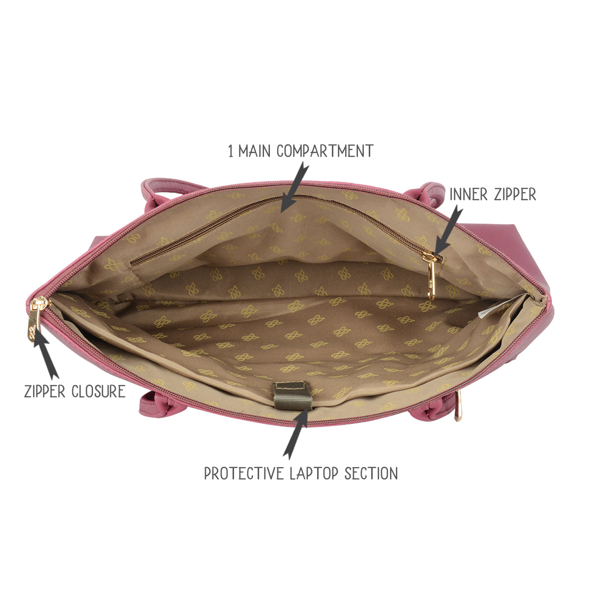 Kap Figt Large Laptop Handbag & Wallet Combo