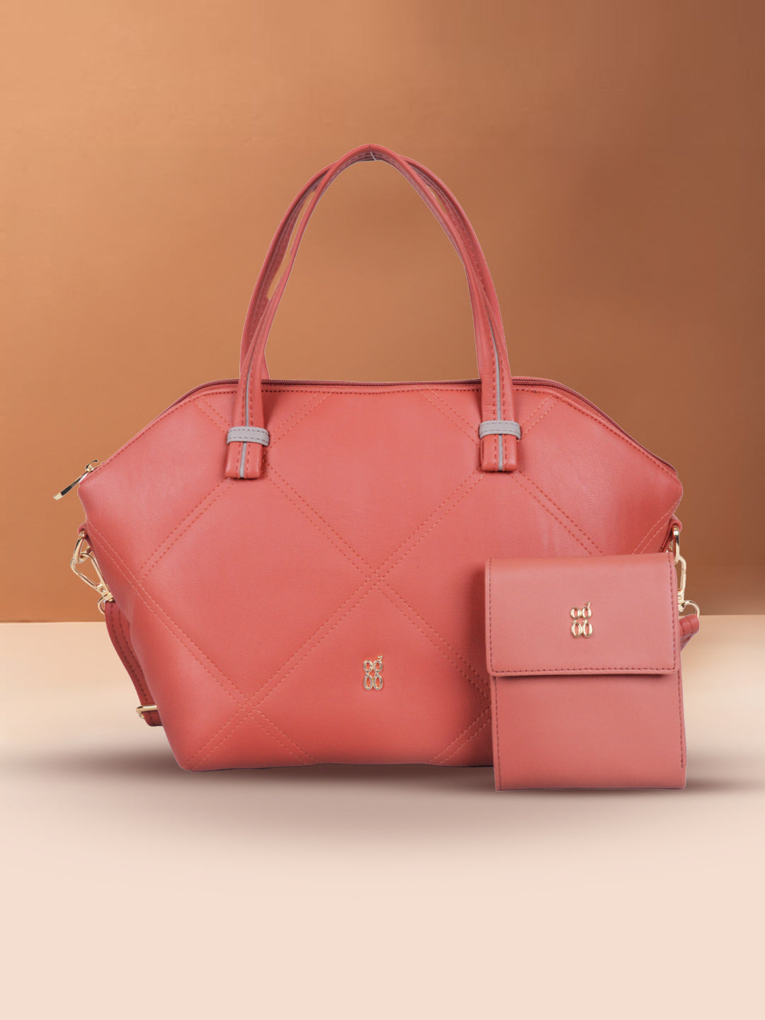 Basil Raindrop Medium Handbag & Wallet Combo