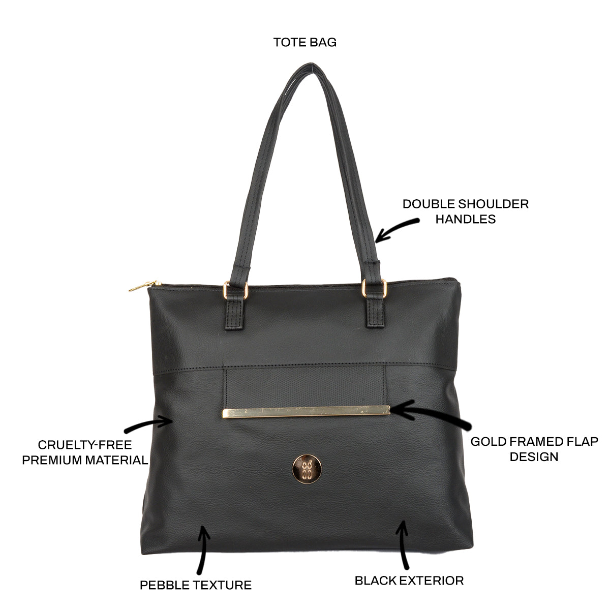 Inosuke Black Large Tote Bags-1