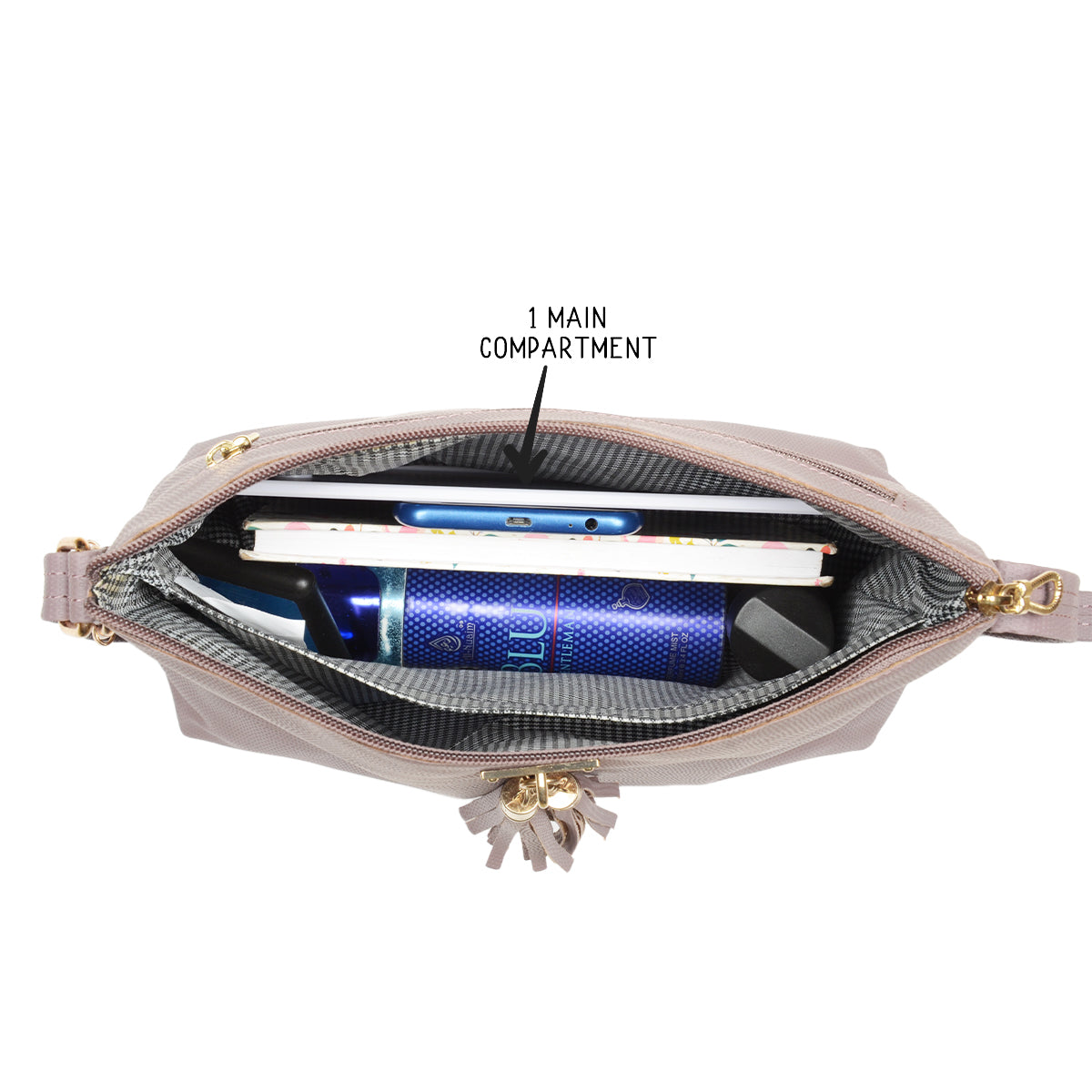 Carnel Purple Small Satchel Bags-1