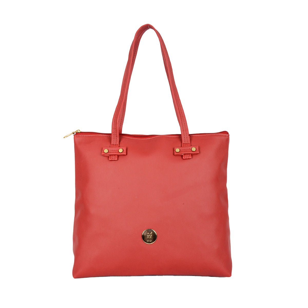 Vinci Red Large Tote Bags-1