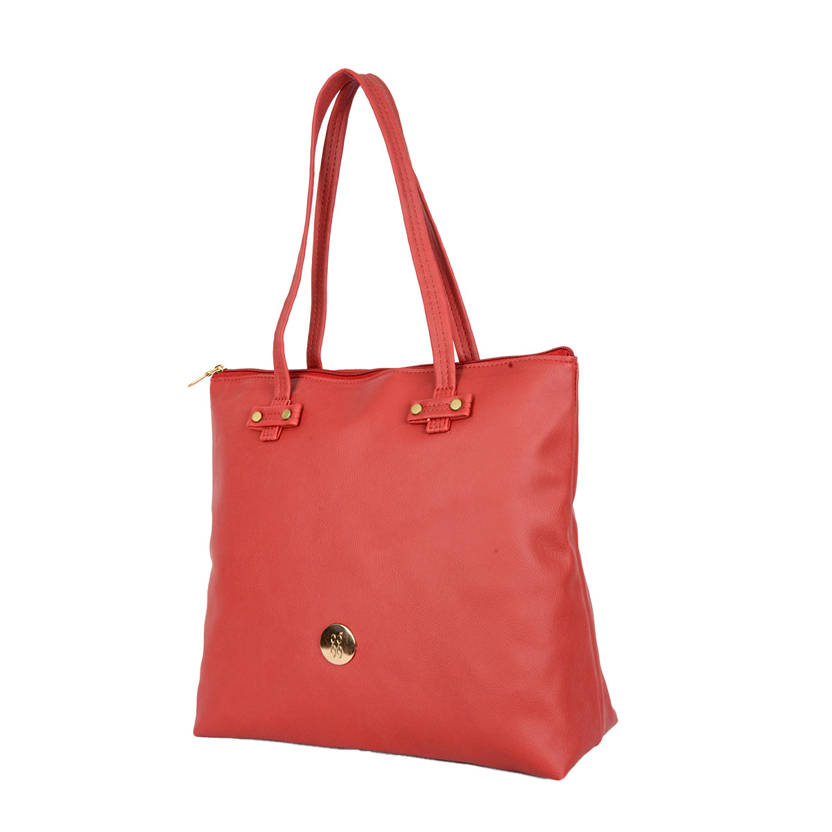 Vinci Red Large Tote Bags-1