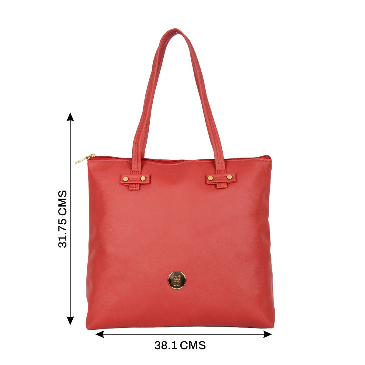 Vinci Red Large Tote Bags-1