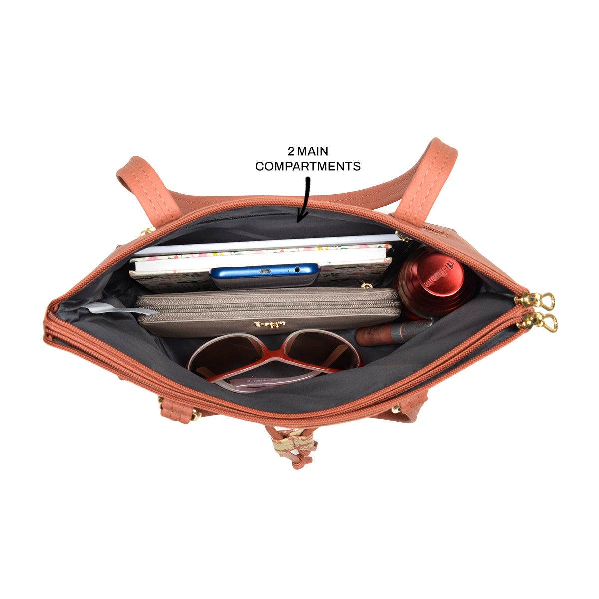 Taejin Tan Medium Tote Bags-1