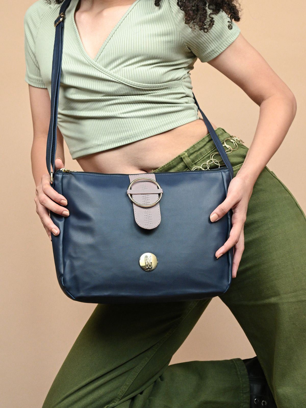 Levi Blue Medium Saddle Bags-1