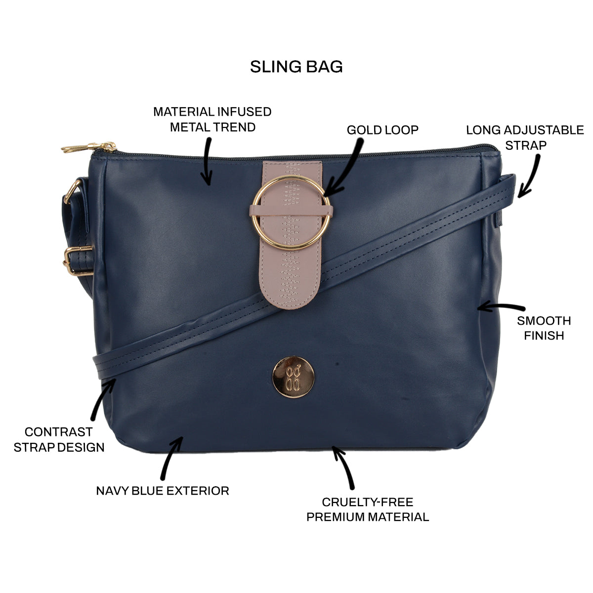Levi Blue Medium Saddle Bags-1