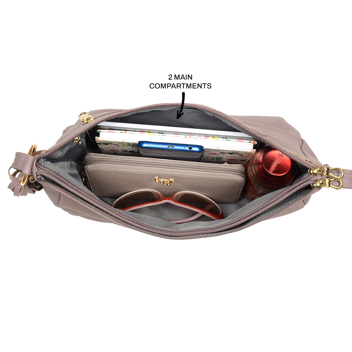 Kurama Purple Medium Saddle Bags-1