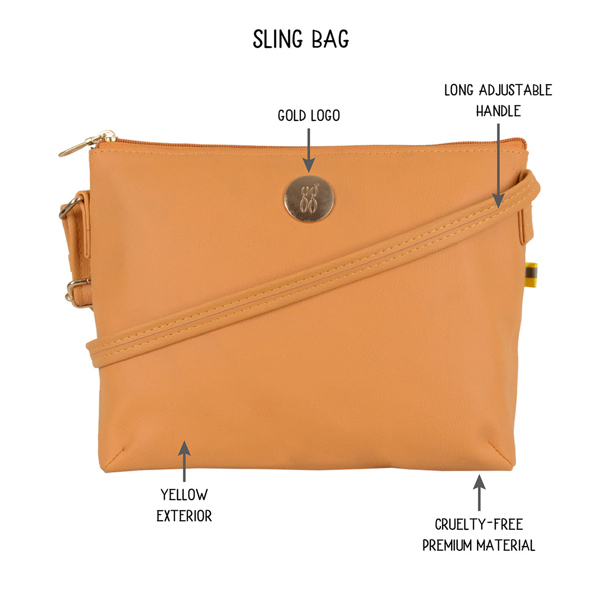 Konata Yellow Small Tote Bags-1