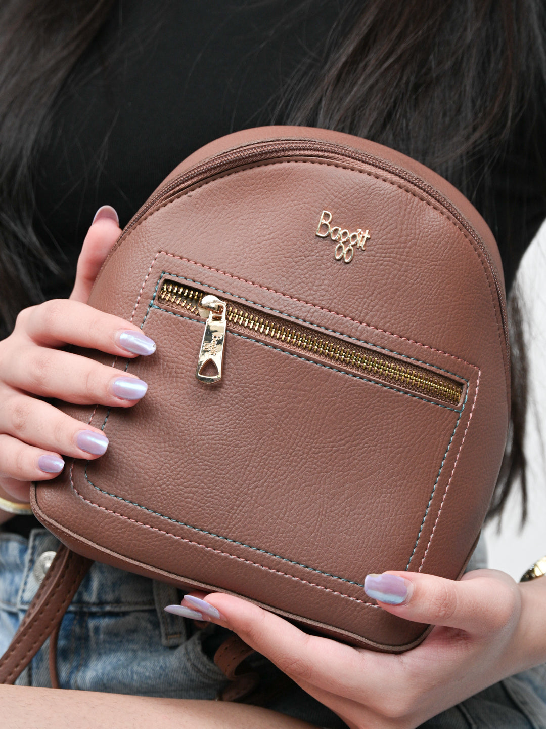 Oshu Brown XS Backpack Sling Bags