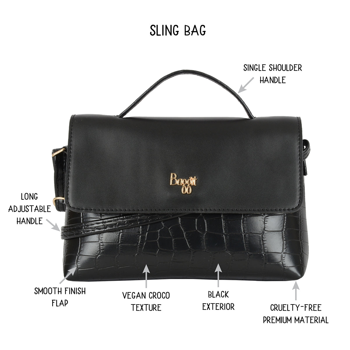 Aida Black Xxs Satchel Mobiles