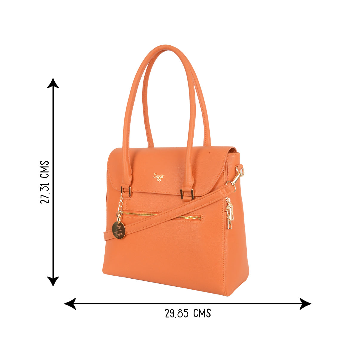 Girango Orange Medium Tote Bags