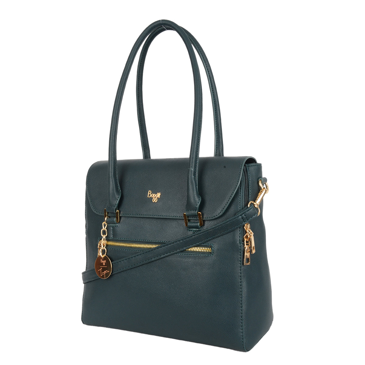 Girango Green Medium Tote Bags