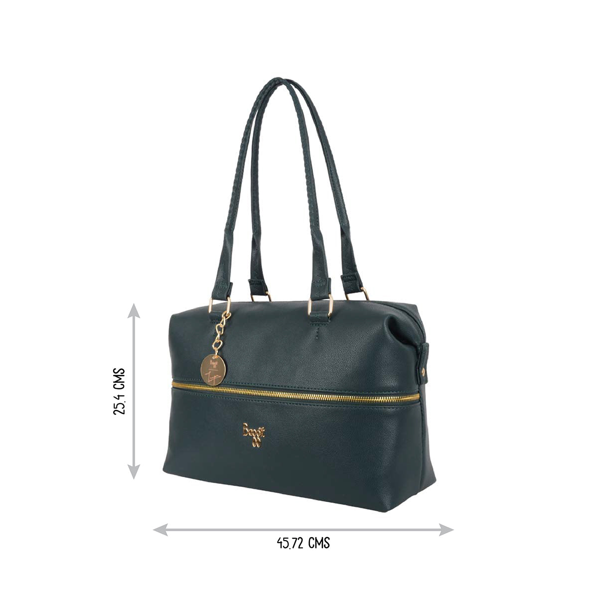 Truby Green Medium Tote Bags