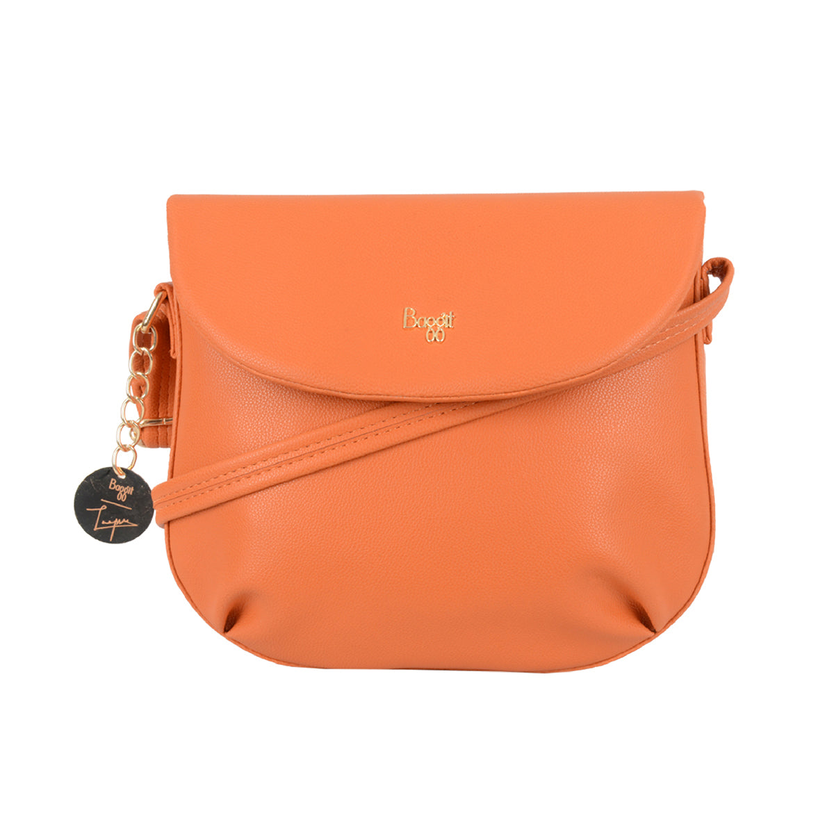 Plumo Orange Small Saddle Bags