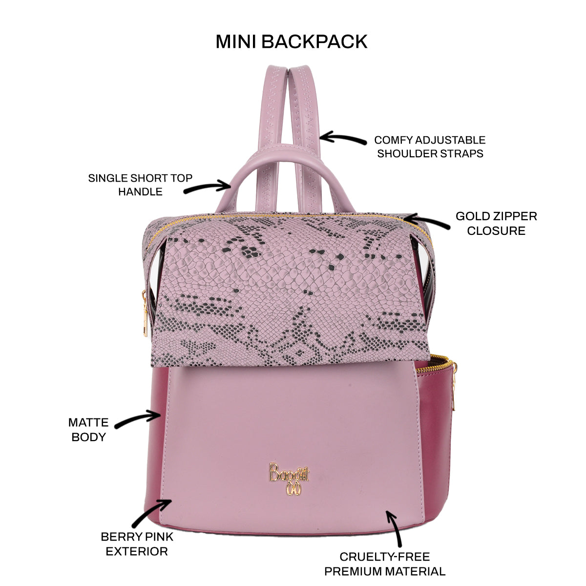 Aglow Pink Small Haversack Bags