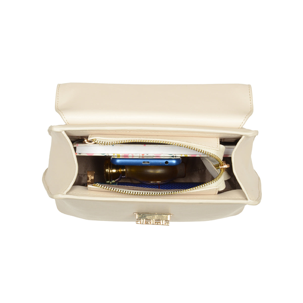 Branch White Small Tote Bag