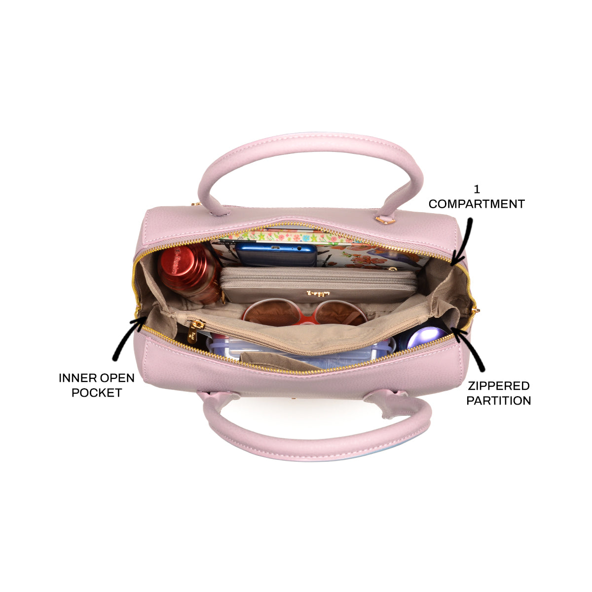 Daper Pink Medium Duffel Bags