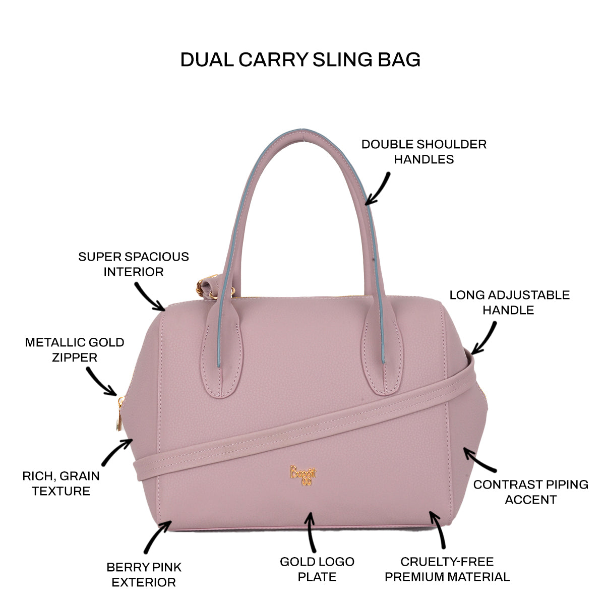 Daper Pink Medium Duffel Bags