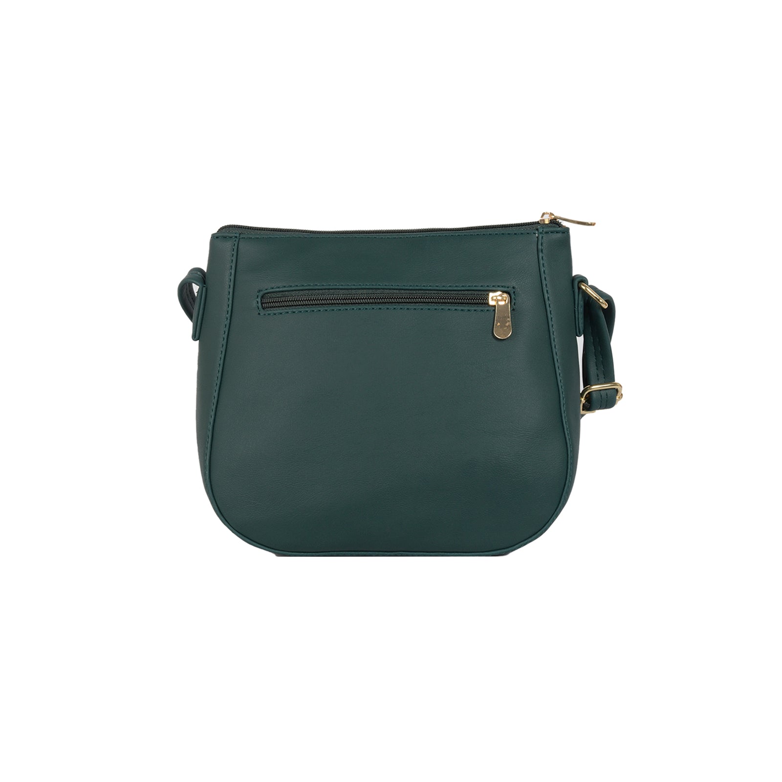 Aubrey Green Small Saddle Bag