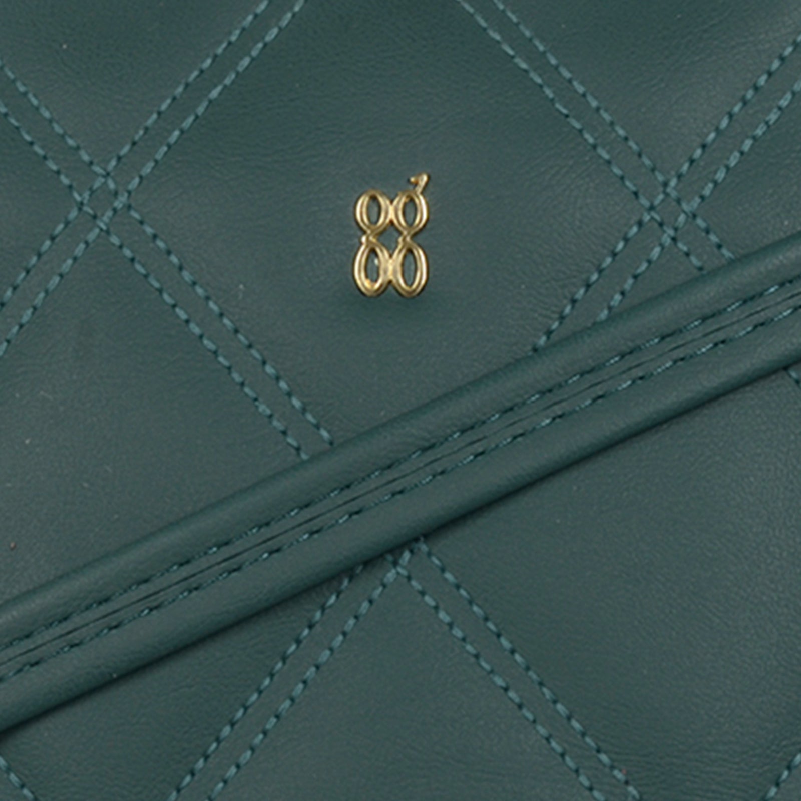 Aubrey Green Small Saddle Bag