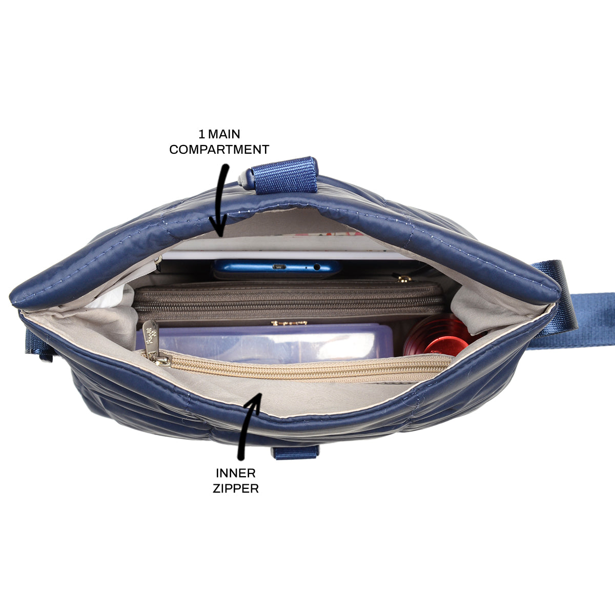 Arket Blue Medium Tote Bag