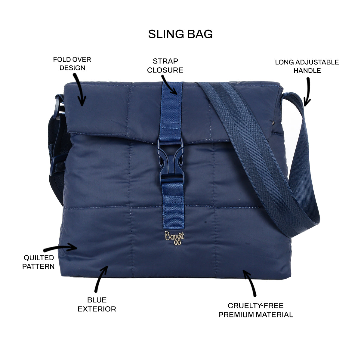 Arket Blue Medium Tote Bag