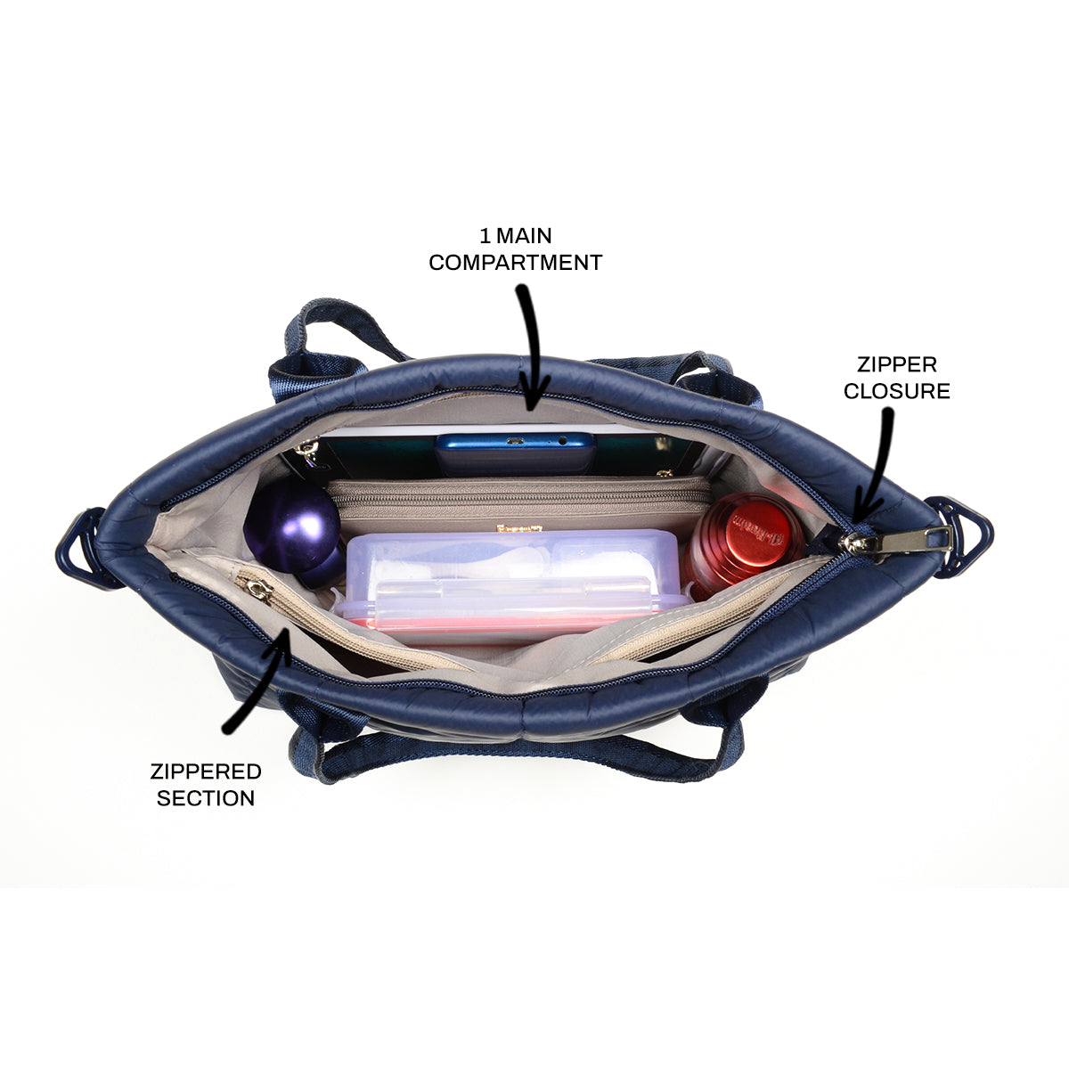 Dorli Blue Large Tote Bags