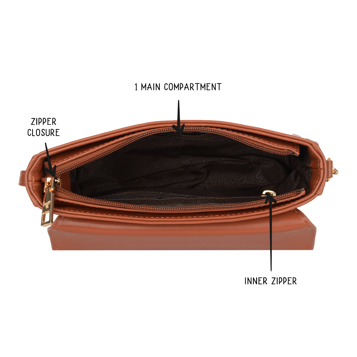 Fenty Brown XXXS Tote Sling Bags