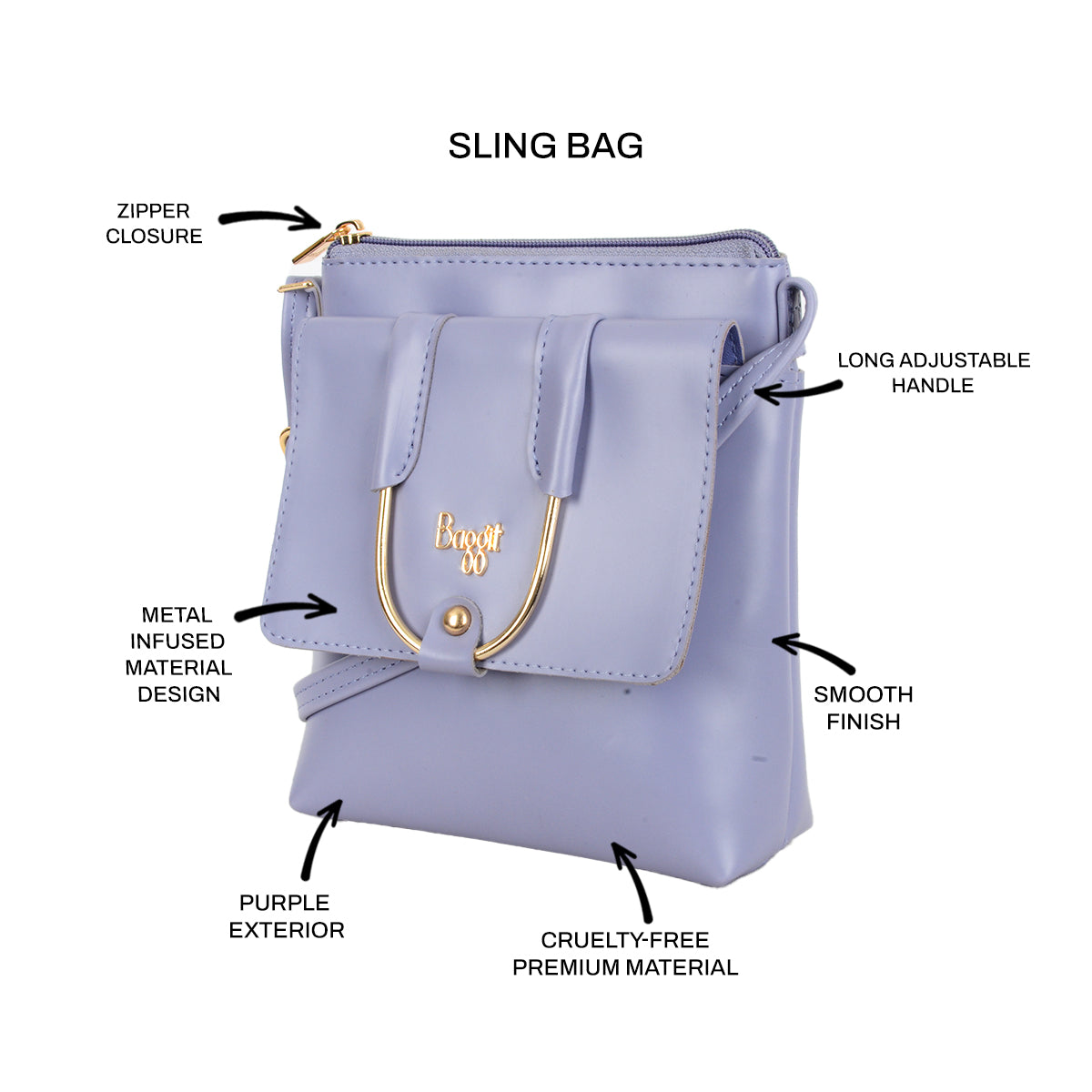 Hoops Purple XXS Tote Sling Bags