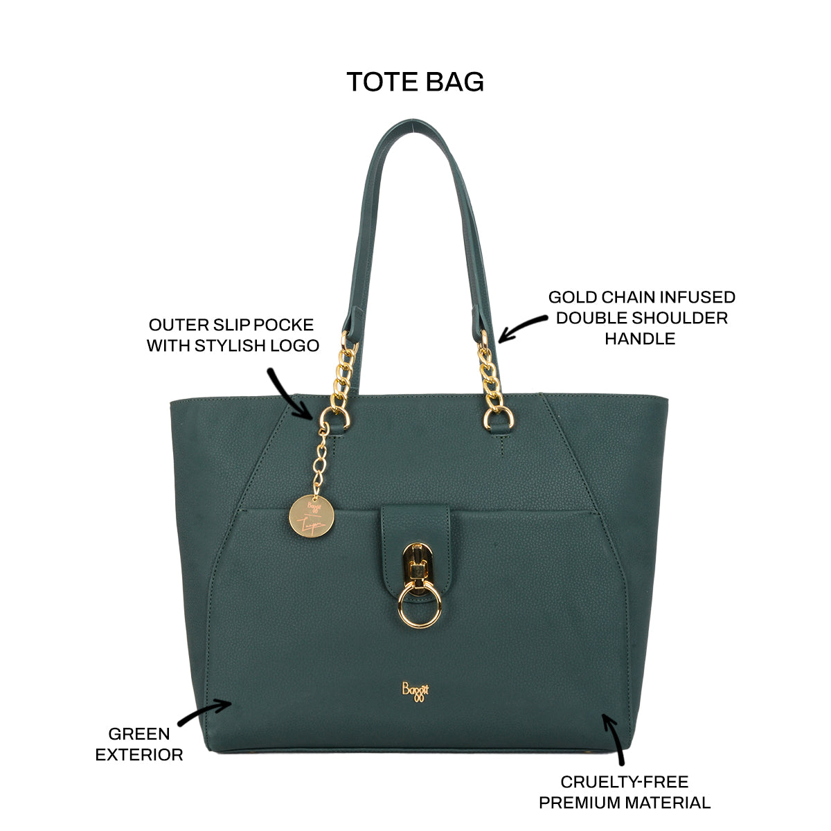 Jonquil Bl Green Large Laptop Tote Bags