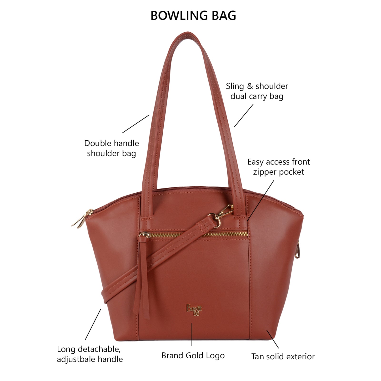 Gome Tan Medium Bags