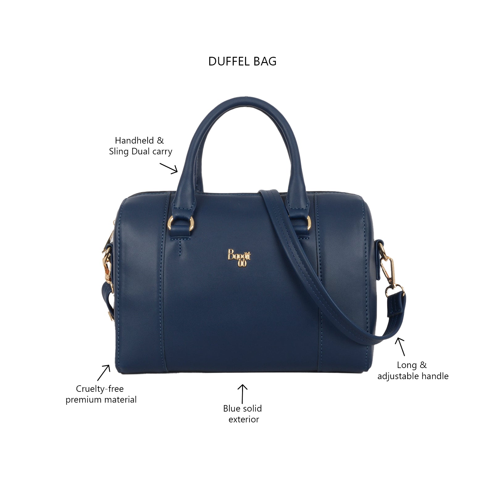 Spinner Blue Medium Duffel Bags