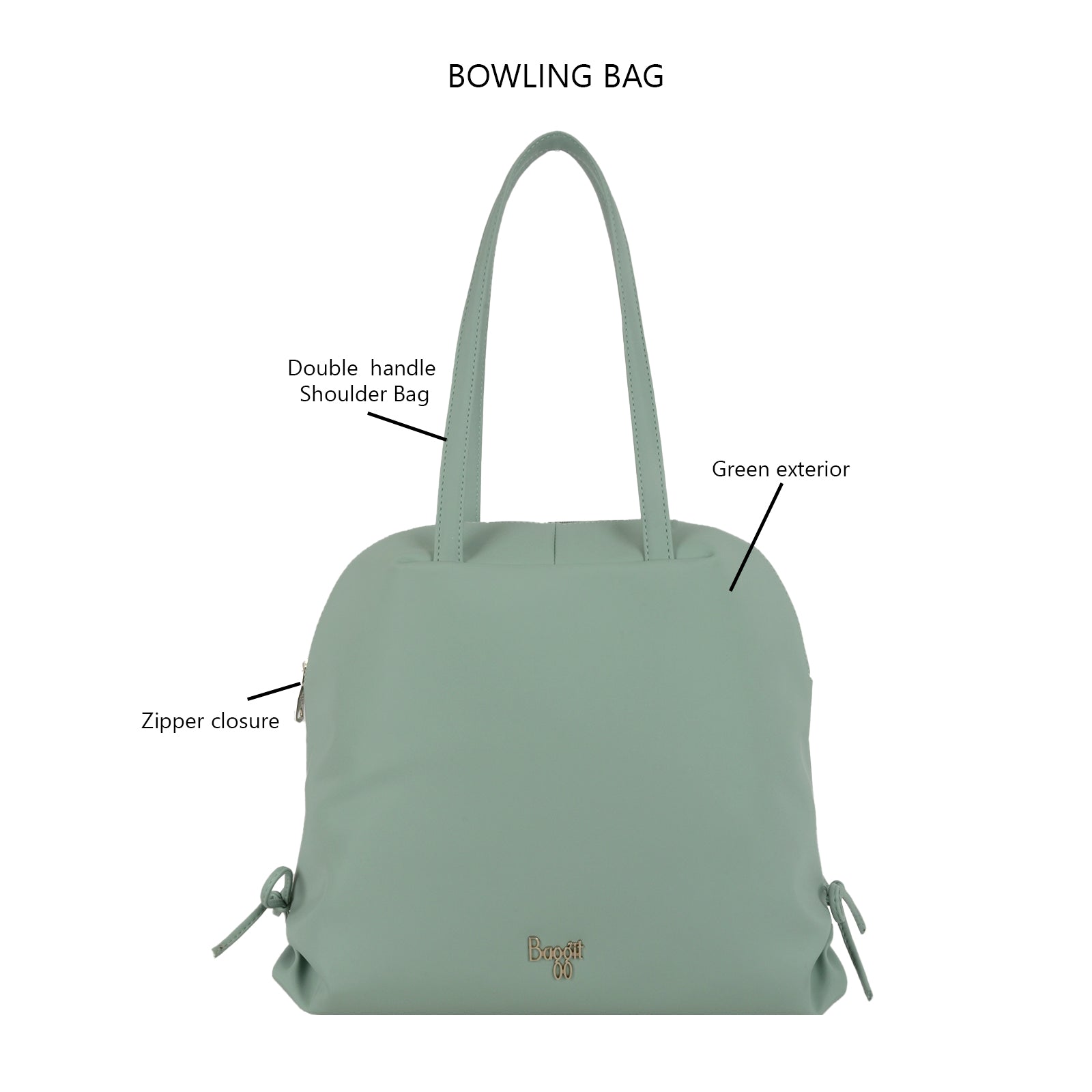 Swirl Green Large Bag